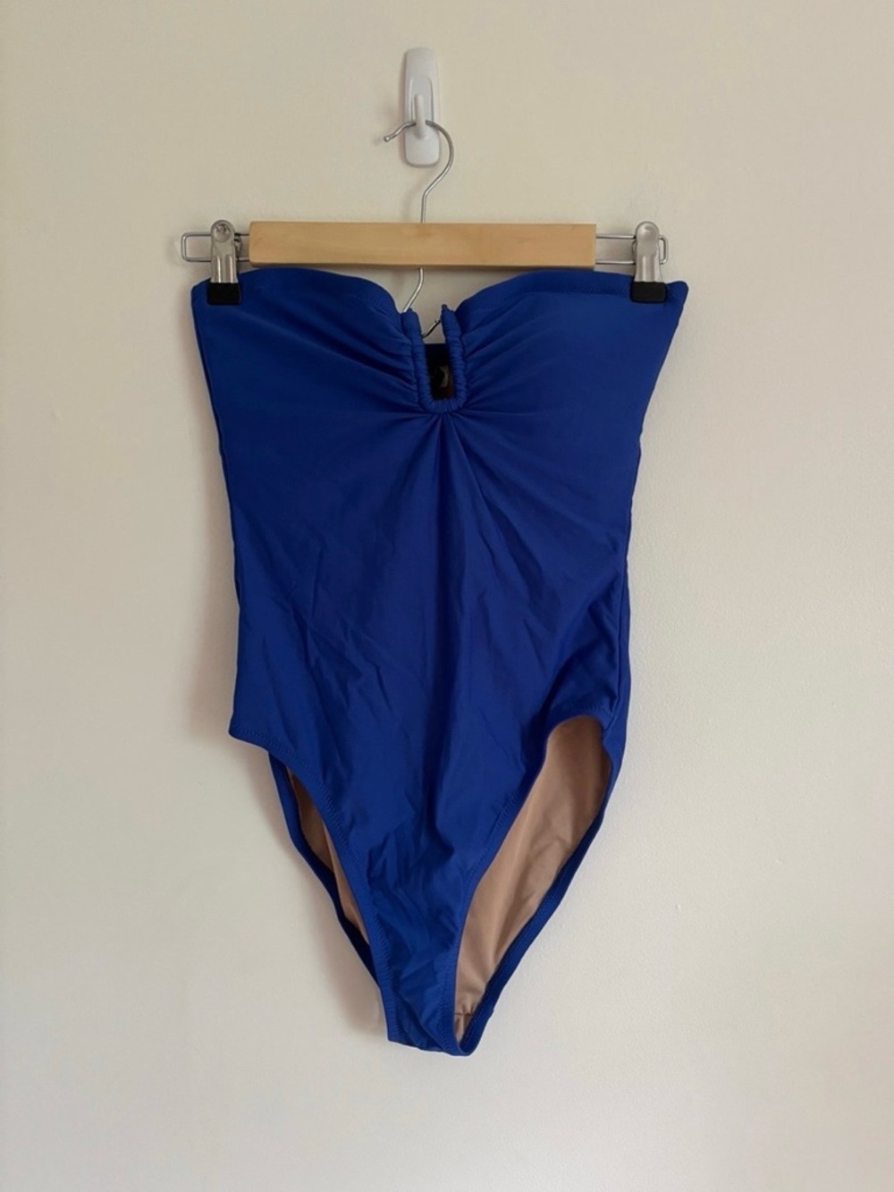 J. Crew Royal Blue Strapless One-Piece Swimsuit